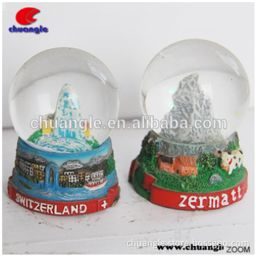 Wholesale Snow Water Ball Custom glass plastic water Snowball gifts crafts